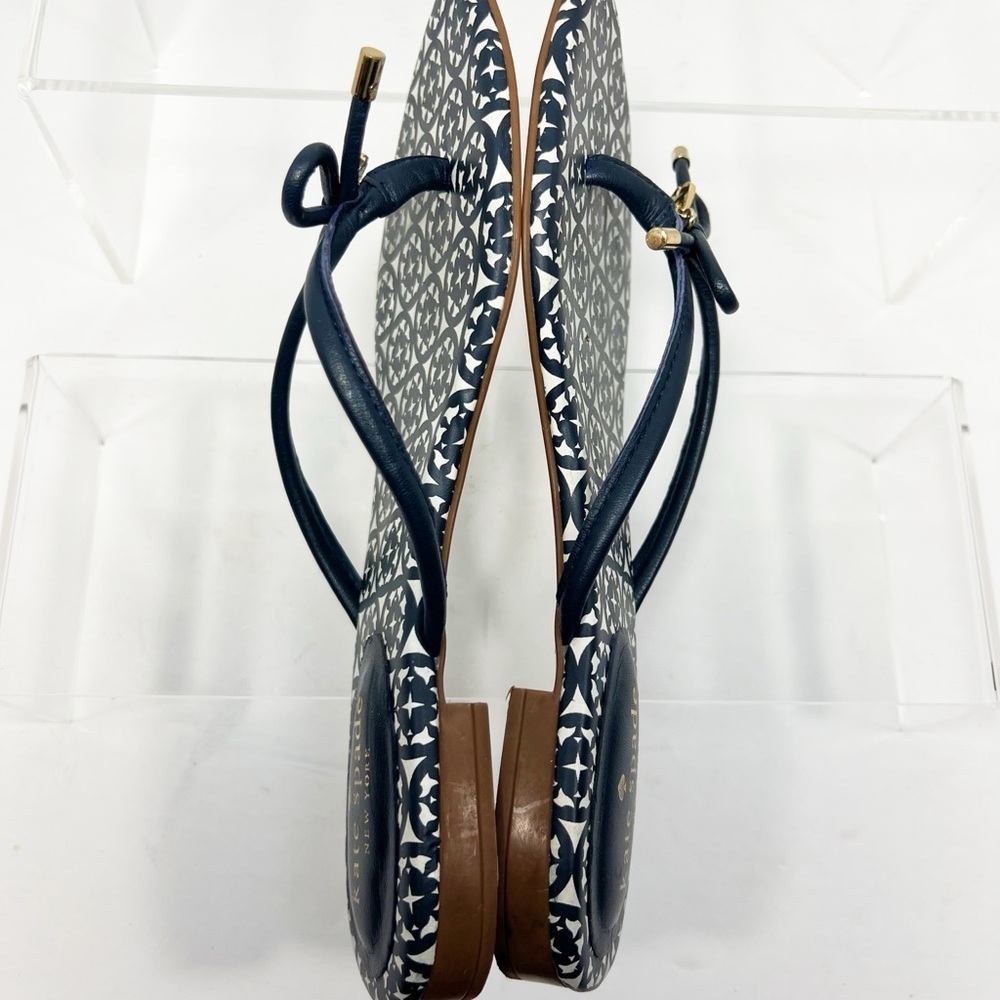 Kate Spade Navy Blue Mystic Patterned Women's Sandals size 7 - Picture 7 of 9
